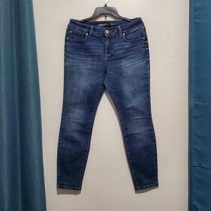 INC International Concepts petite skinny leg regular fit jeans.